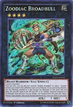 Zoodiac Broadbull (51) (RATE) - YuGiOh Single
