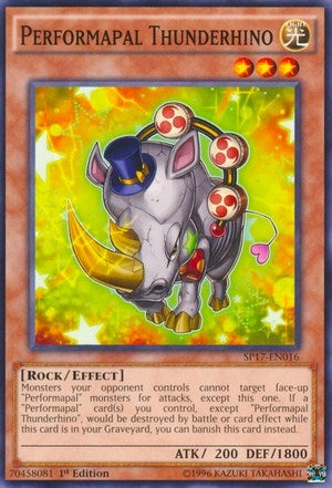 Performapal Thunderhino (Starfoil) (17016) (SP17) - YuGiOh Single