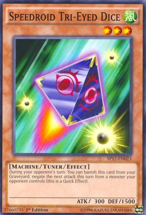 Speedroid Tri-Eyed Dice (Starfoil) (17023) (SP17) - YuGiOh Single