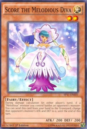 Score the Melodious Diva (Starfoil) (17031) (SP17) - YuGiOh Single