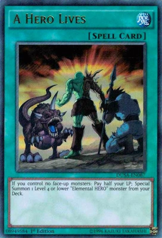 A Hero Lives (87) (DUSA) - YuGiOh Single