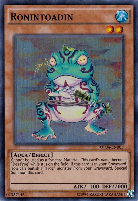 Ronintoadin (4005) (OP04) - YuGiOh Single