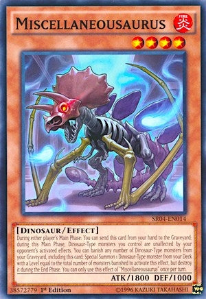Miscellaneousaurus (4014) (SR04) - YuGiOh Single