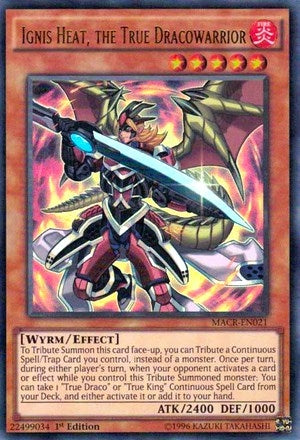 Ignis Heat the True Dracowarrior (21) (MACR) - YuGiOh Single