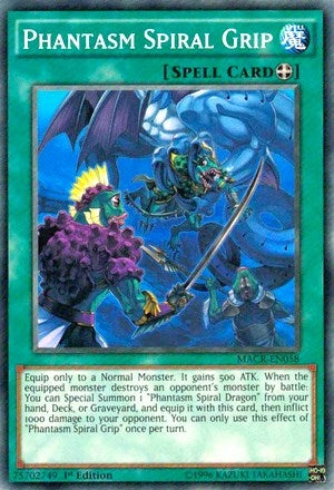 Phantasm Spiral Grip (58) (MACR) - YuGiOh Single