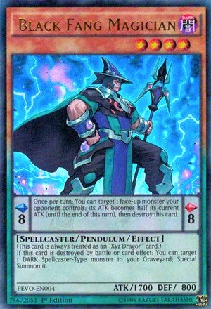 Black Fang Magician (4) (PEVO) - YuGiOh Single