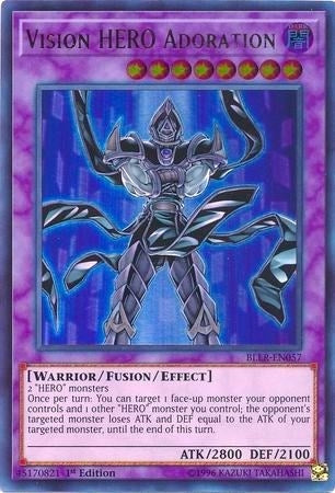 Vision HERO Adoration (57) (BLLR) - YuGiOh Single