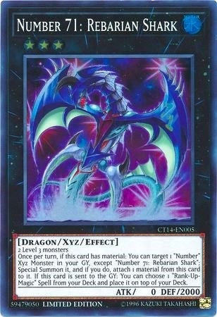 Number 71: Rebarian Shark (14005) (CT14) - YuGiOh Single