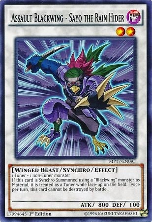 Assault Blackwing - Sayo the Rain Hider (17095) (MP17) - YuGiOh Single