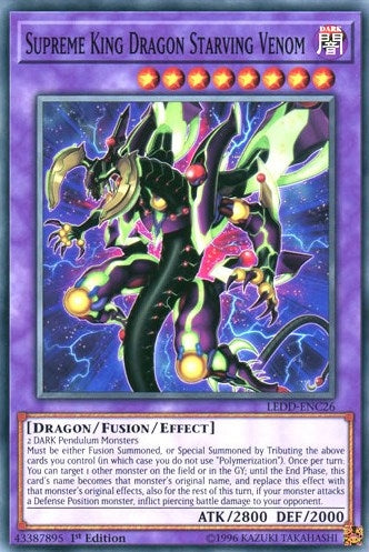 Supreme King Dragon Starving Venom (26) (LEDD) - YuGiOh Single
