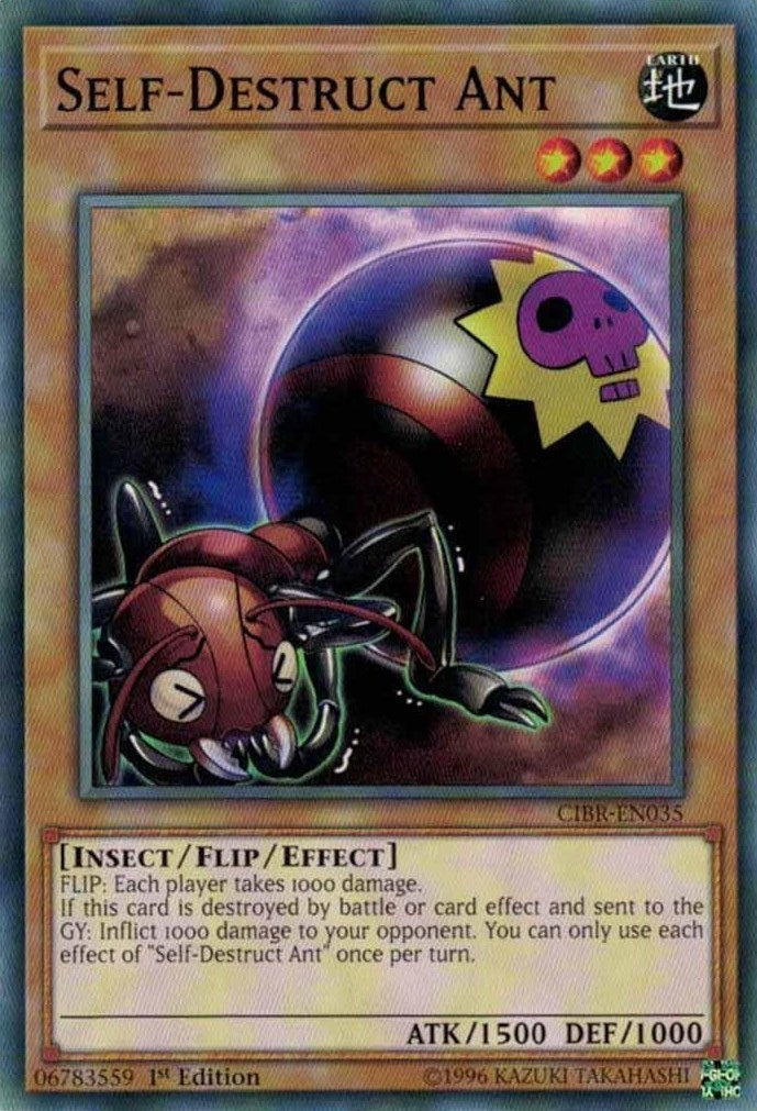 Self-Destruct Ant (35) (CIBR) - YuGiOh Single