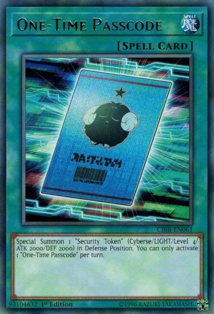One-Time Passcode (61) (CIBR) - YuGiOh Single