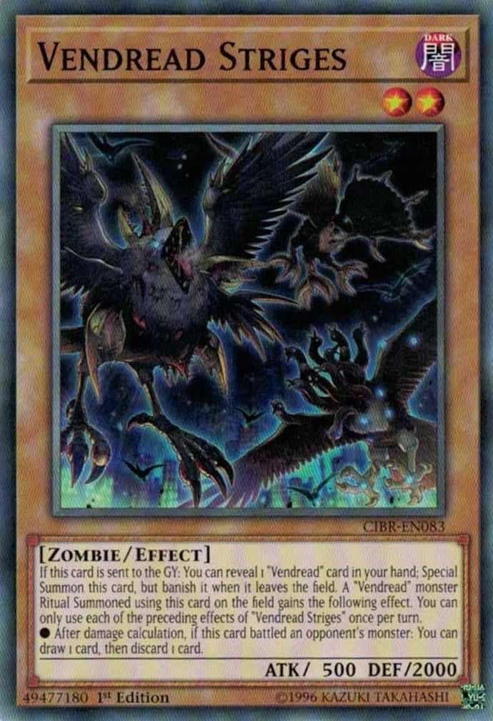 Vendread Striges (83) (CIBR) - YuGiOh Single