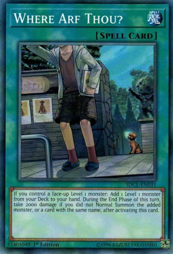 Where Arf Thou? (31) (SDCL) - YuGiOh Single