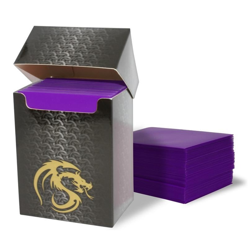 Image for Deck Guards Double Matte Standard - Purple (80-Pack) - Card Sleeves