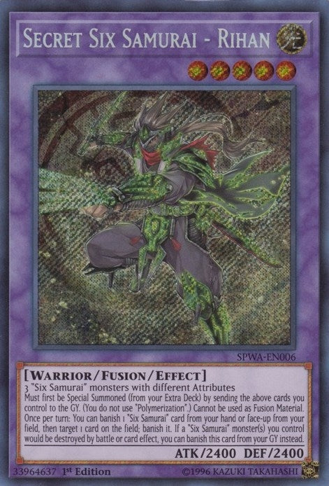 Secret Six Samurai - Rihan (6) (SPWA) - YuGiOh Single