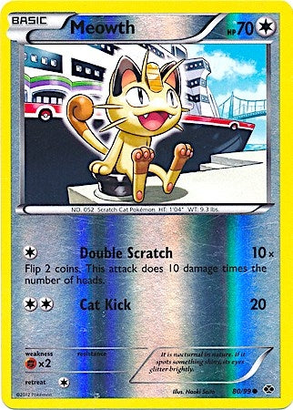 Image for Meowth - 80/99 (Mirror Reverse Holo) (080/099) (Miscellaneous Cards & Products) - Pokemon