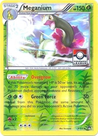 Image for Meganium - 3/122 (Pokemon League) (003/122) (League & Championship Cards) - Pokemon
