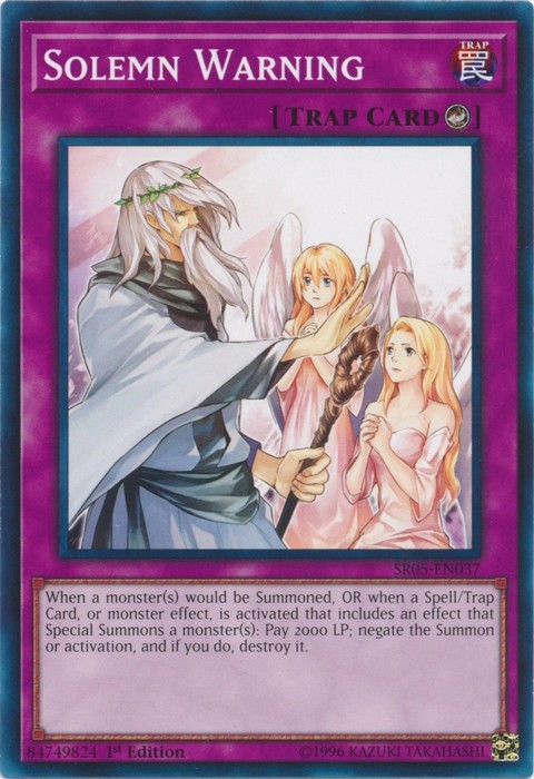 Solemn Warning (5037) (SDWL) - YuGiOh Single