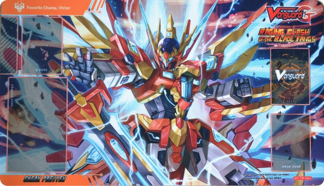 Cardfight!! Vanguard Sneak Preview Playmat - Favorite Champ Victor - Playmats Sealed