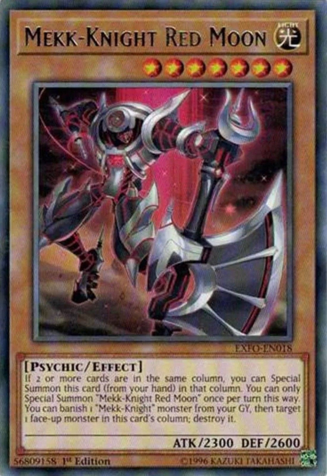 Mekk-Knight Red Moon (18) (EXFO) - YuGiOh Single