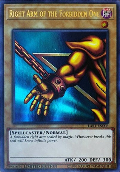Right Arm of the Forbidden One (6) (LART) - YuGiOh Single