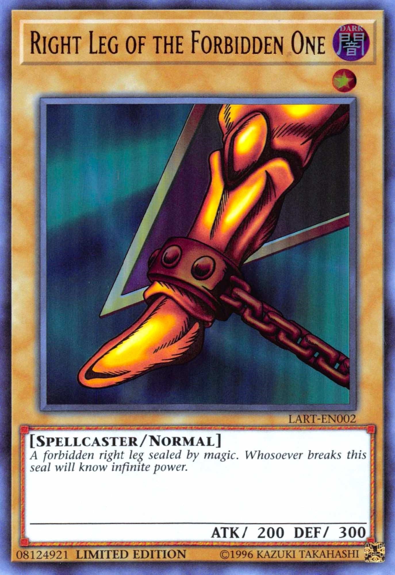 Right Leg of the Forbidden One (2) (LART) - YuGiOh Single