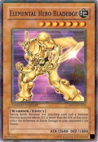 Elemental HERO Bladedge (3005) (MF03) - YuGiOh Single
