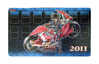 Yu-Gi-Oh! Hobby League Playmat: Yusei Fudo with Yusei Go (2011) - Playmats Sealed