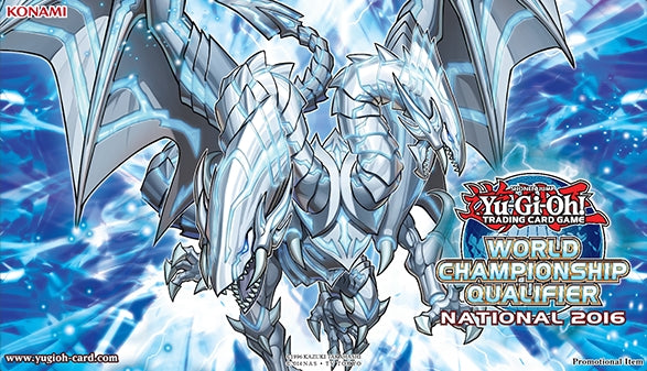 Yu-Gi-Oh! National Championship Playmat: Blue-Eyes Twin Burst Dragon - Playmats Sealed
