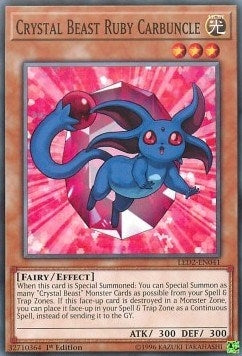 Crystal Beast Ruby Carbuncle (2041) (LDAM) - YuGiOh Single