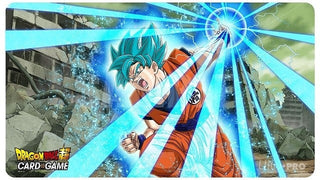 Super Saiyan Blue Son Goku Playmat with Playmat Tube for Dragon Ball Super CCG - Playmats Sealed