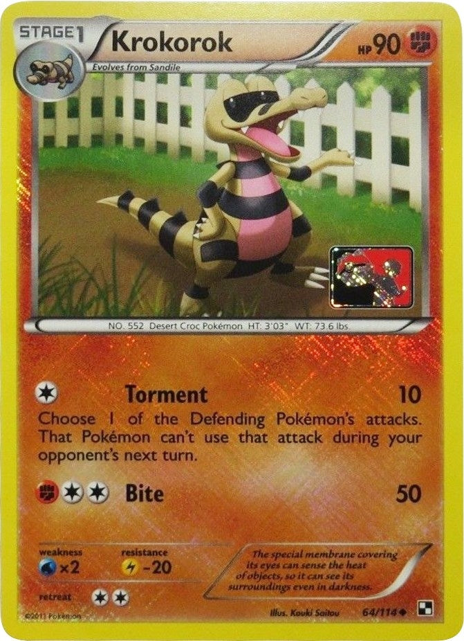 Image for Krokorok - 64/114 (League Promo) (064/114) (League & Championship Cards) - Pokemon