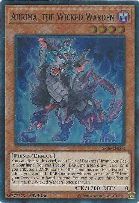 Ahrima the Wicked Warden (6002) (SR06) - YuGiOh Single
