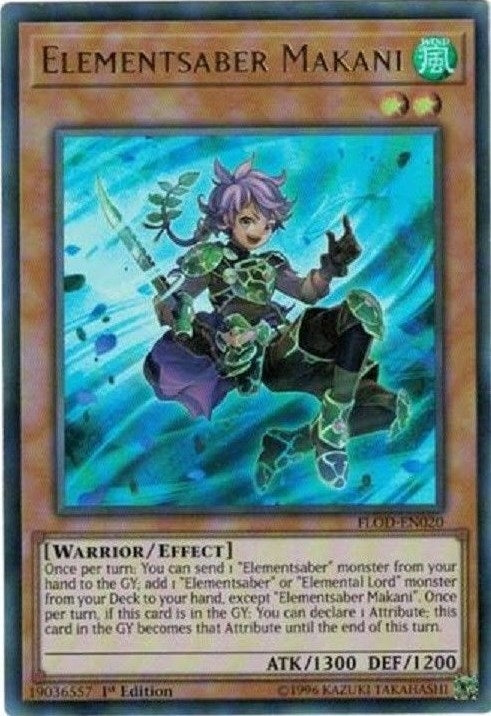 Elementsaber Makani (20) (FLOD) - YuGiOh Single