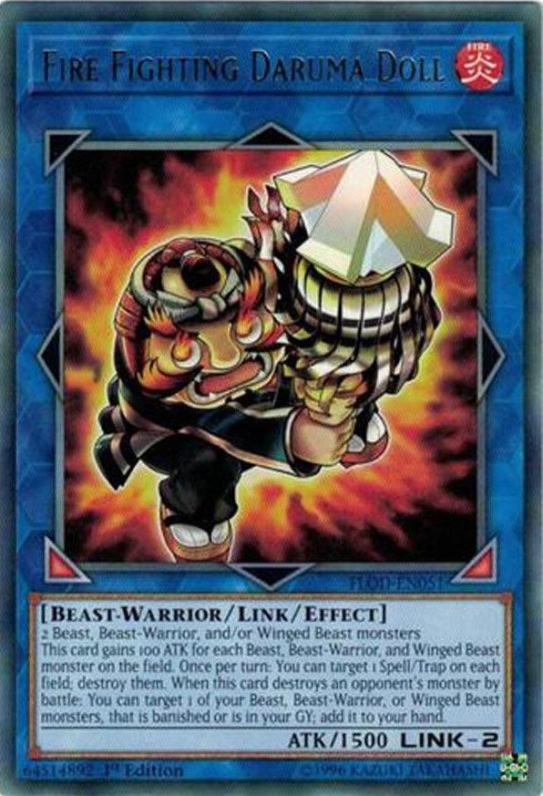 Fire Fighting Daruma Doll (51) (FLOD) - YuGiOh Single