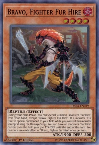 Bravo Fighter Fur Hire (19) (DASA) - YuGiOh Single