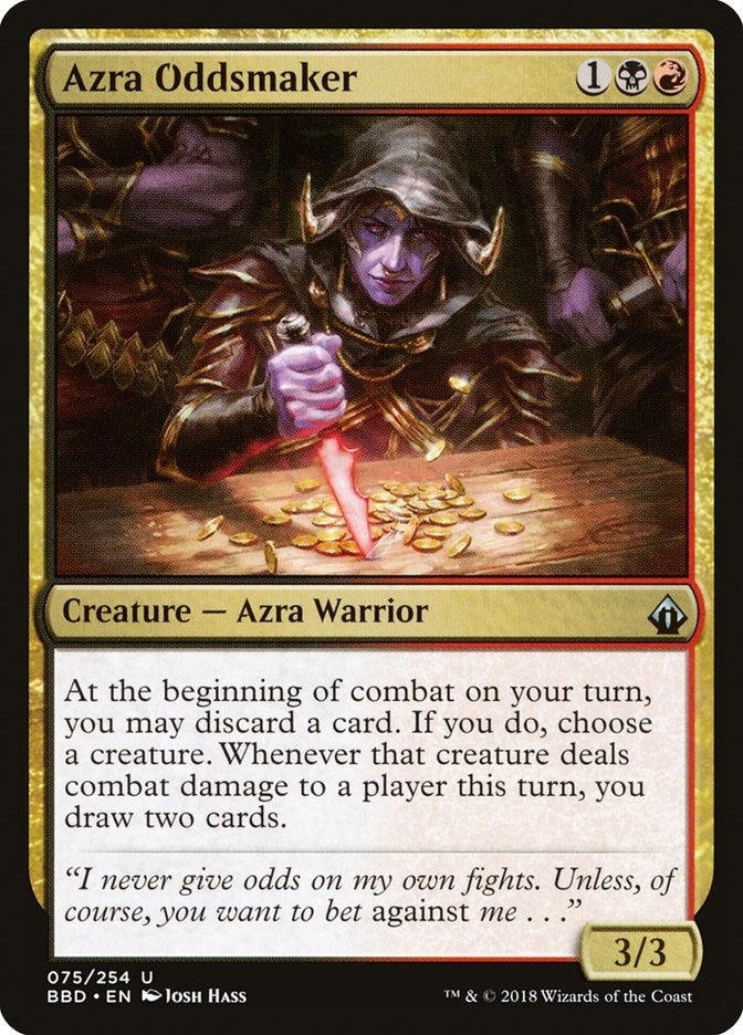 Image for Azra Oddsmaker (75) (Battlebond) - Magic: The Gathering