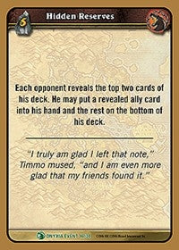 Hidden Reserves - WoW Single