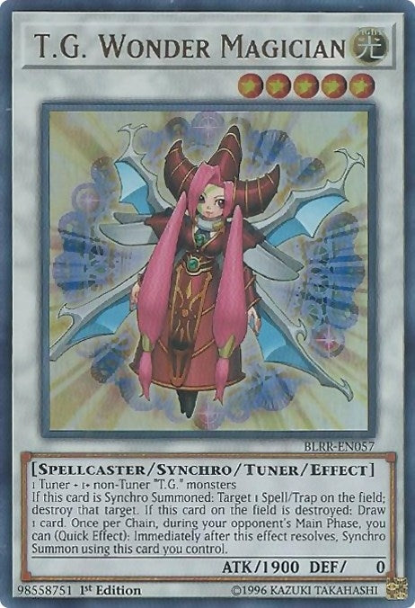 T.G. Wonder Magician (57) (BLRR) - YuGiOh Single