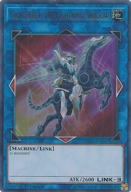 Gaia Saber the Lightning Shadow (87) (BLRR) - YuGiOh Single