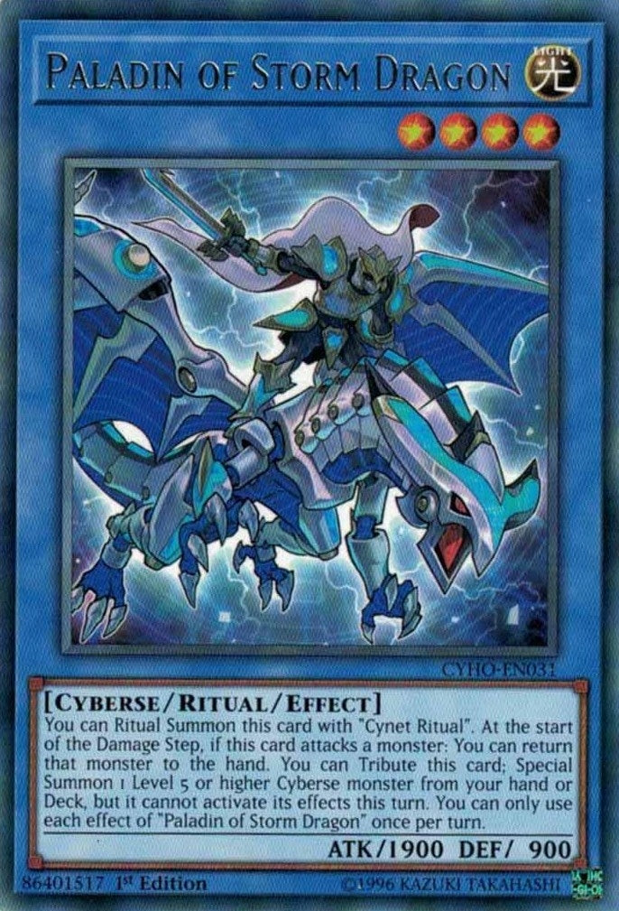 Paladin of Storm Dragon (31) (CYHO) - YuGiOh Single