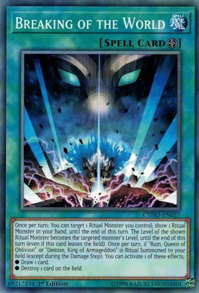 Breaking of the World (57) (CYHO) - YuGiOh Single