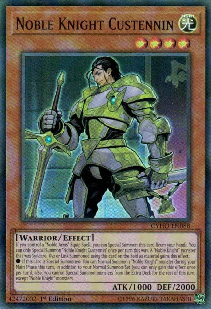Noble Knight Custennin (88) (CYHO) - YuGiOh Single