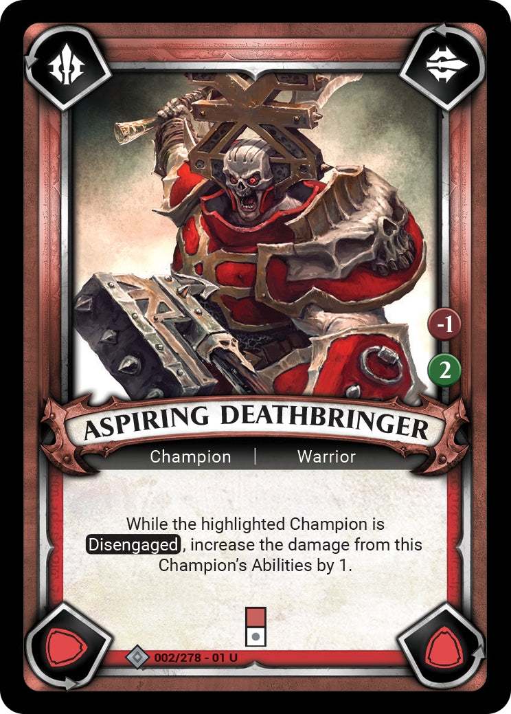 Aspiring Deathbringer (Unclaimed) (WHAOSC) - Warhammer Age of Sigmar Champions TCG Single