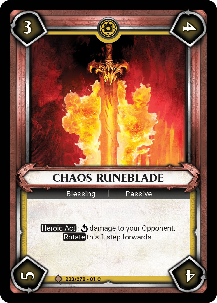 Chaos Runeblade (Unclaimed) (WHAOSC) - Warhammer Age of Sigmar Champions TCG Single