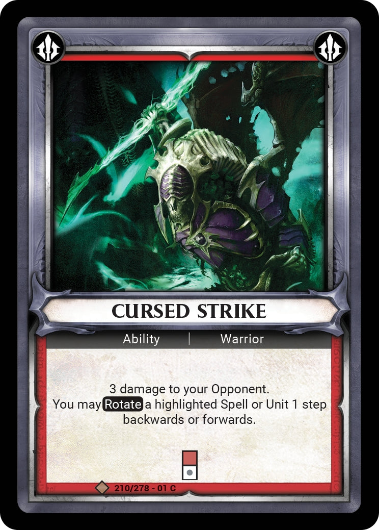 Cursed Strike (Claimed) (WHAOSC) - Warhammer Age of Sigmar Champions TCG Single