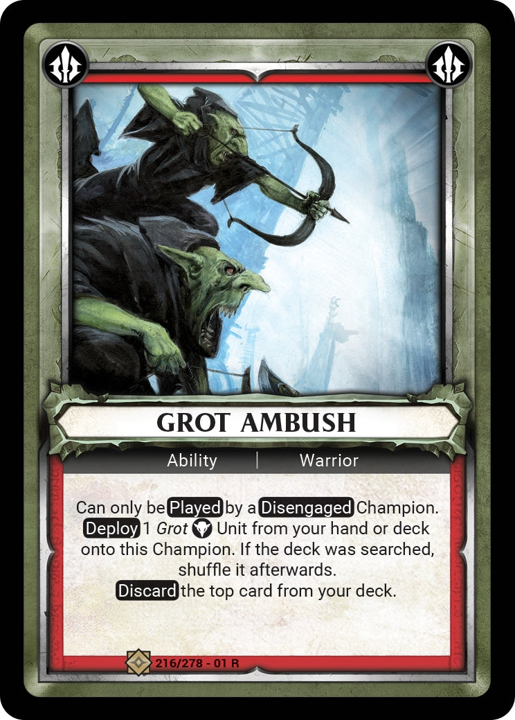Grot Ambush (Unclaimed) (WHAOSC) - Warhammer Age of Sigmar Champions TCG Single