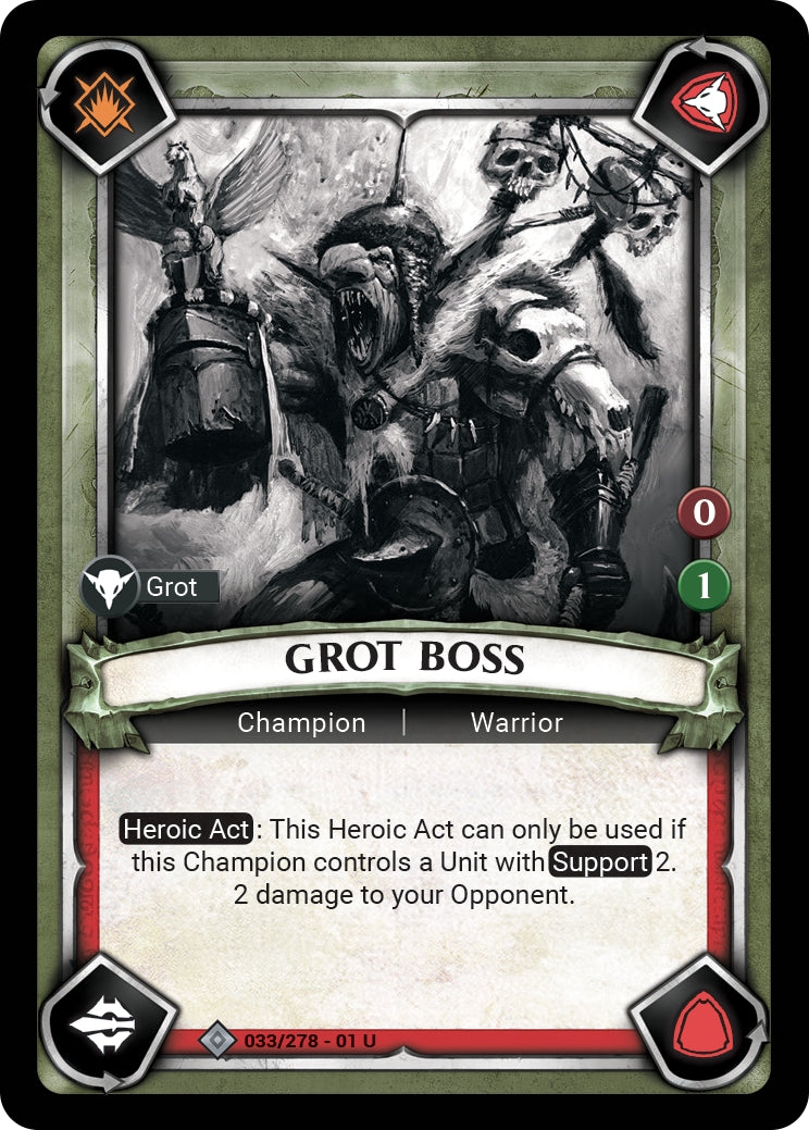 Grot Boss (Claimed) (WHAOSC) - Warhammer Age of Sigmar Champions TCG Single