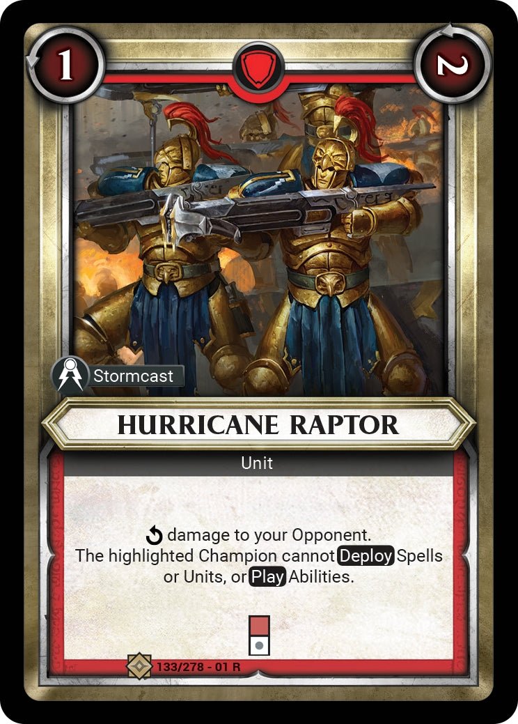 Hurricane Raptor (Claimed) (WHAOSC) - Warhammer Age of Sigmar Champions TCG Single
